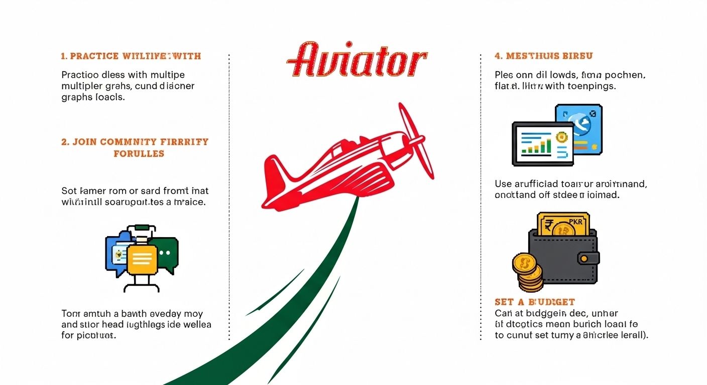 Infographic of ethical Aviator tips: practice, forums, apps, budget management